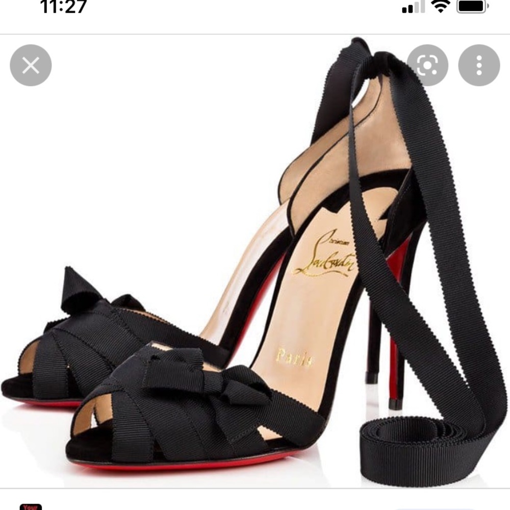Louboutin Christeriva Black Sandals - Picture 2 of 8